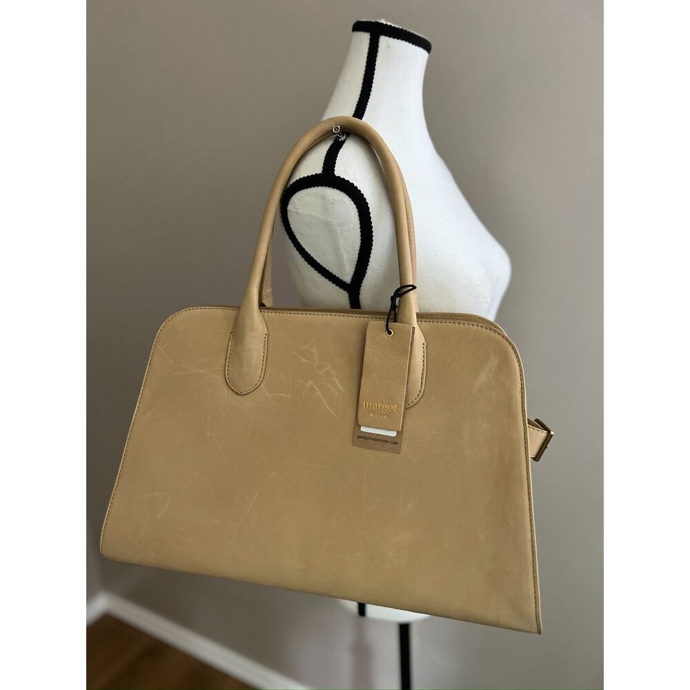 NWT Margot Sand Colored Top Handle Bag